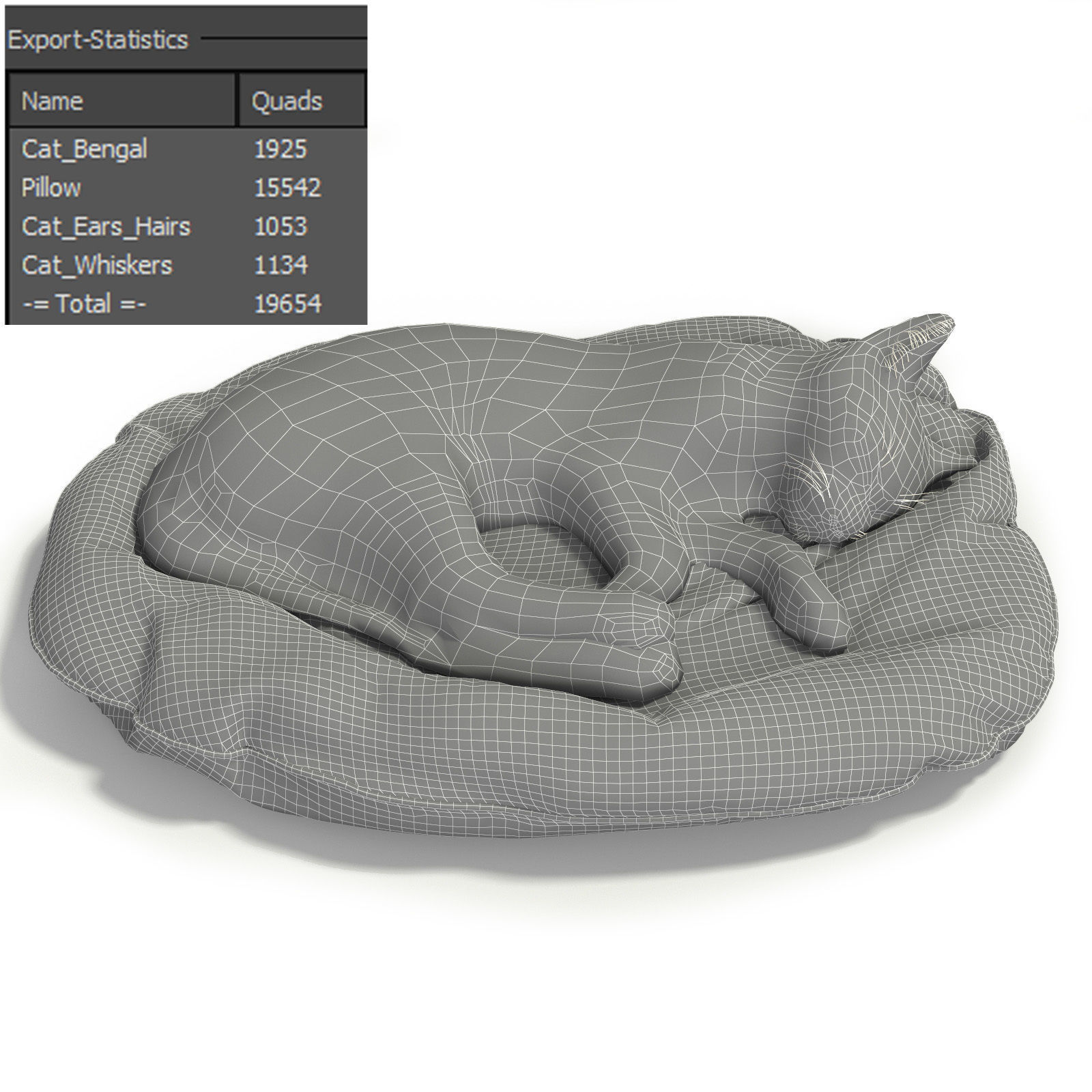 Bengal Kitten 3D model_36