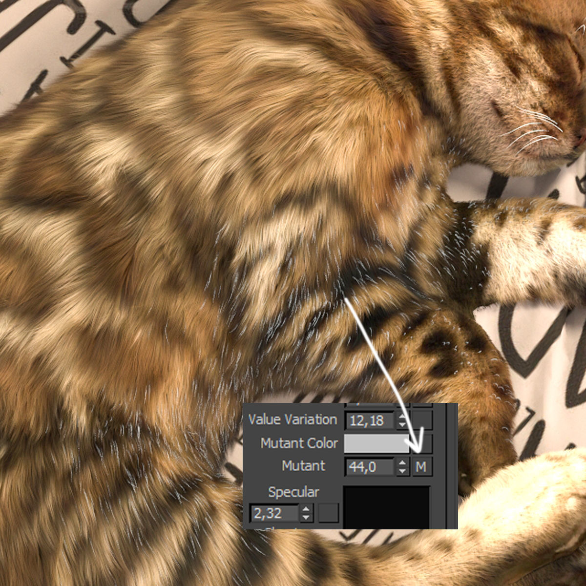 Bengal Kitten 3D model_37