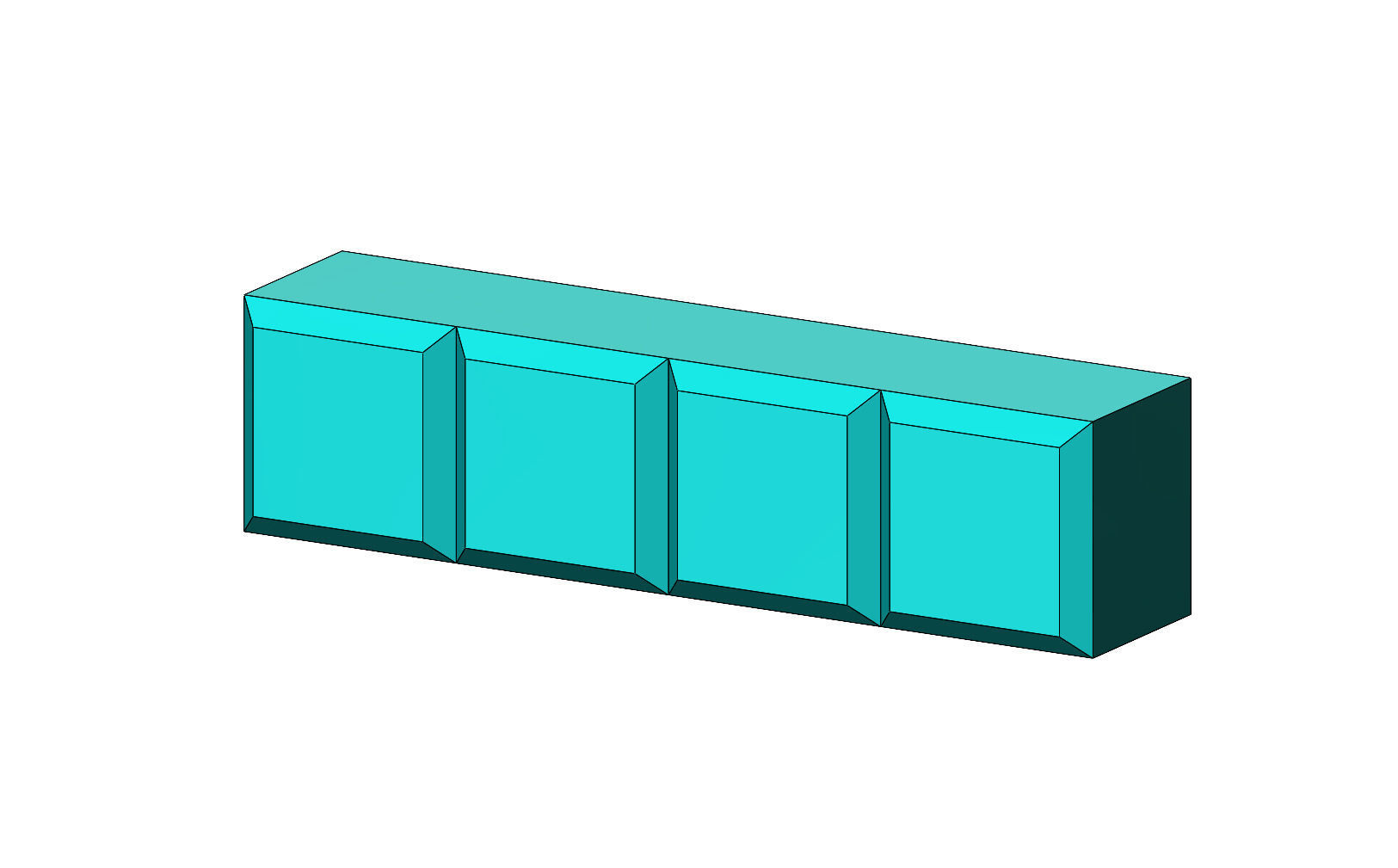 Tetrise blocks 3D print model_3