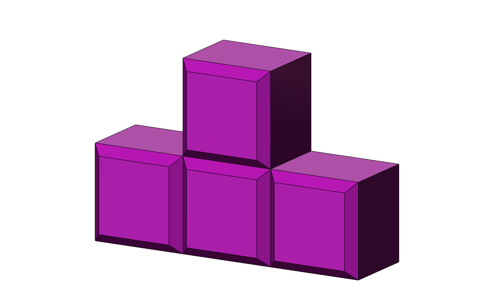 Tetrise blocks 3D print model_8