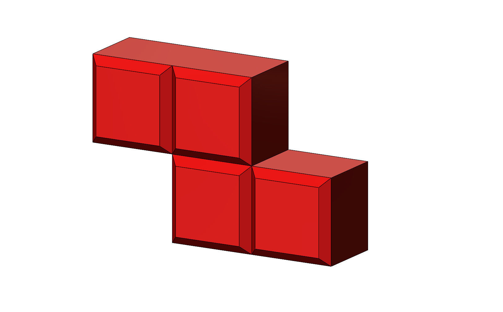 Tetrise blocks 3D print model_4