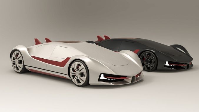 Futuristic super sedan- Excalibur 3D model