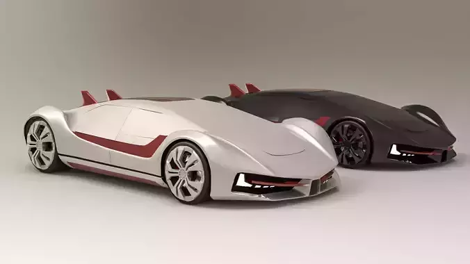 Futuristic super sedan- Excalibur 3D model
