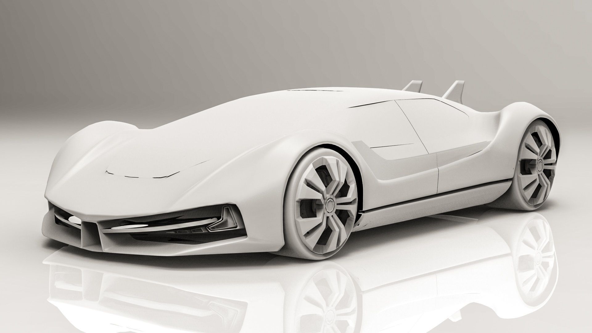 Futuristic super sedan- Excalibur 3D model_5