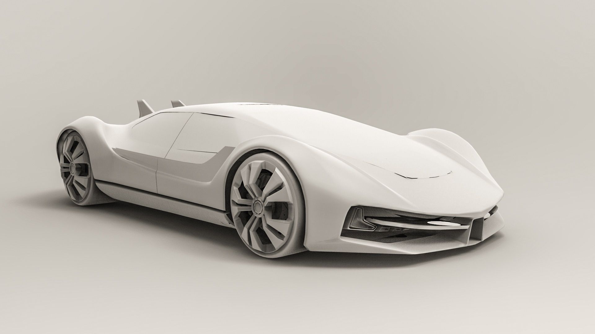 Futuristic super sedan- Excalibur 3D model_6
