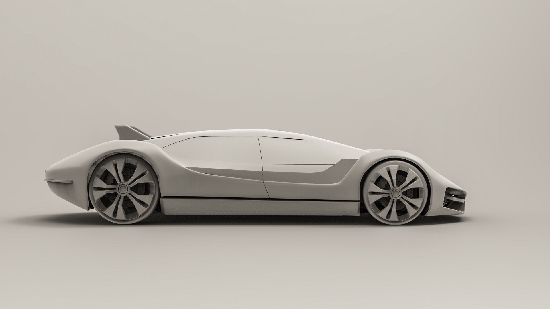 Futuristic super sedan- Excalibur 3D model_7
