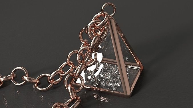 Pyramid Pendant Free 3D model