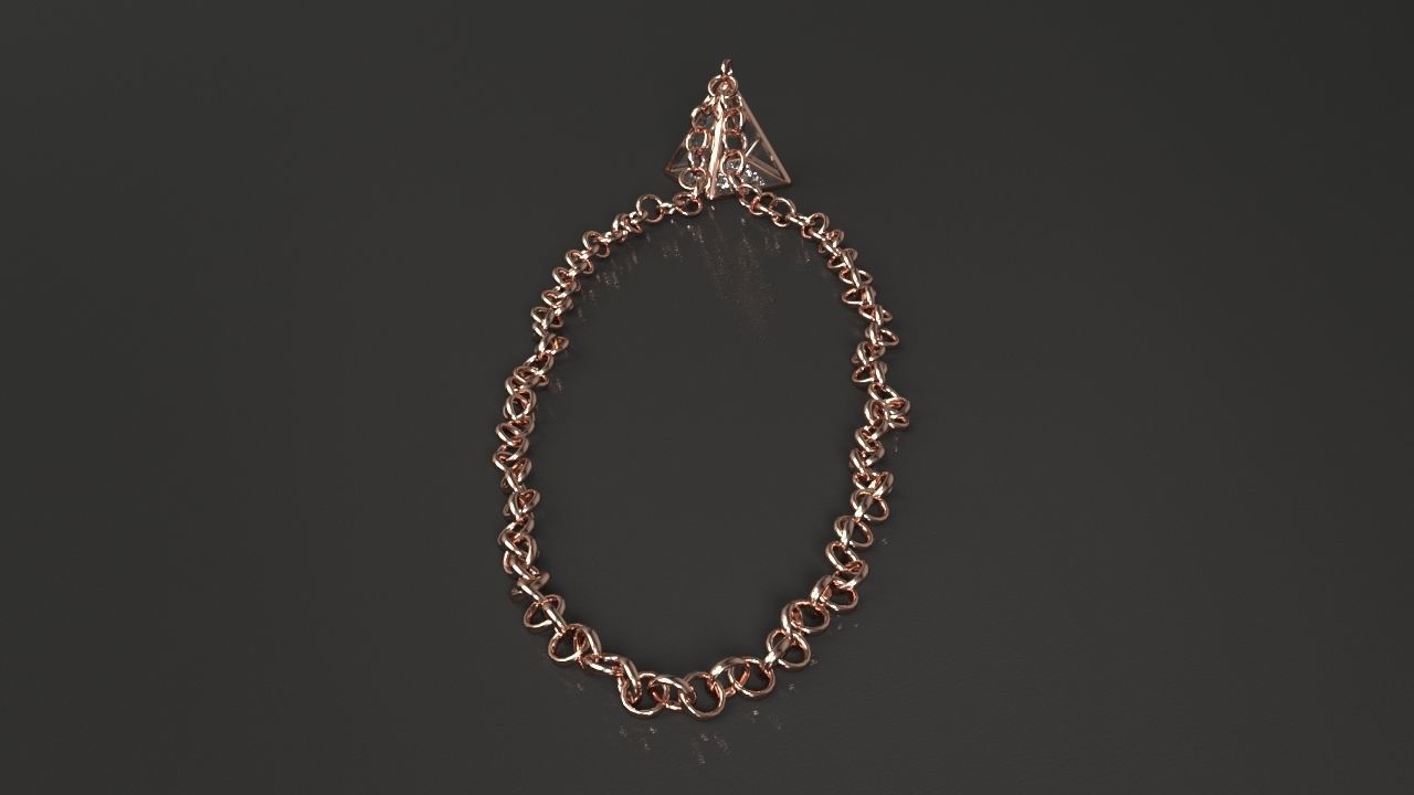 Pyramid Pendant Free 3D model_5