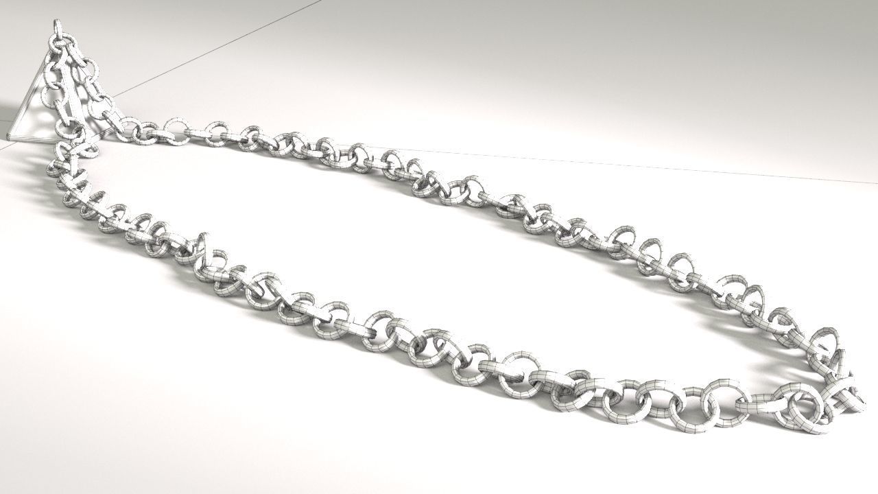 Pyramid Pendant Free 3D model_15