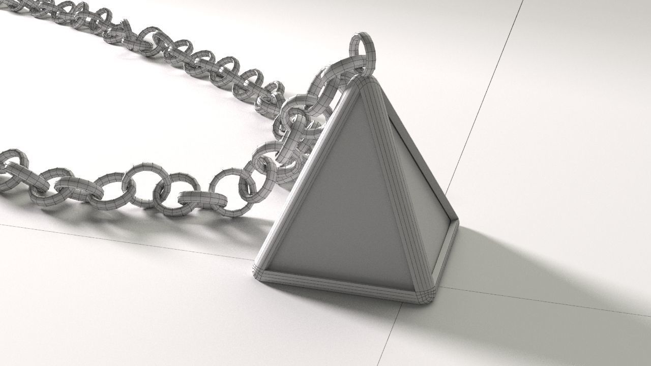 Pyramid Pendant Free 3D model_18