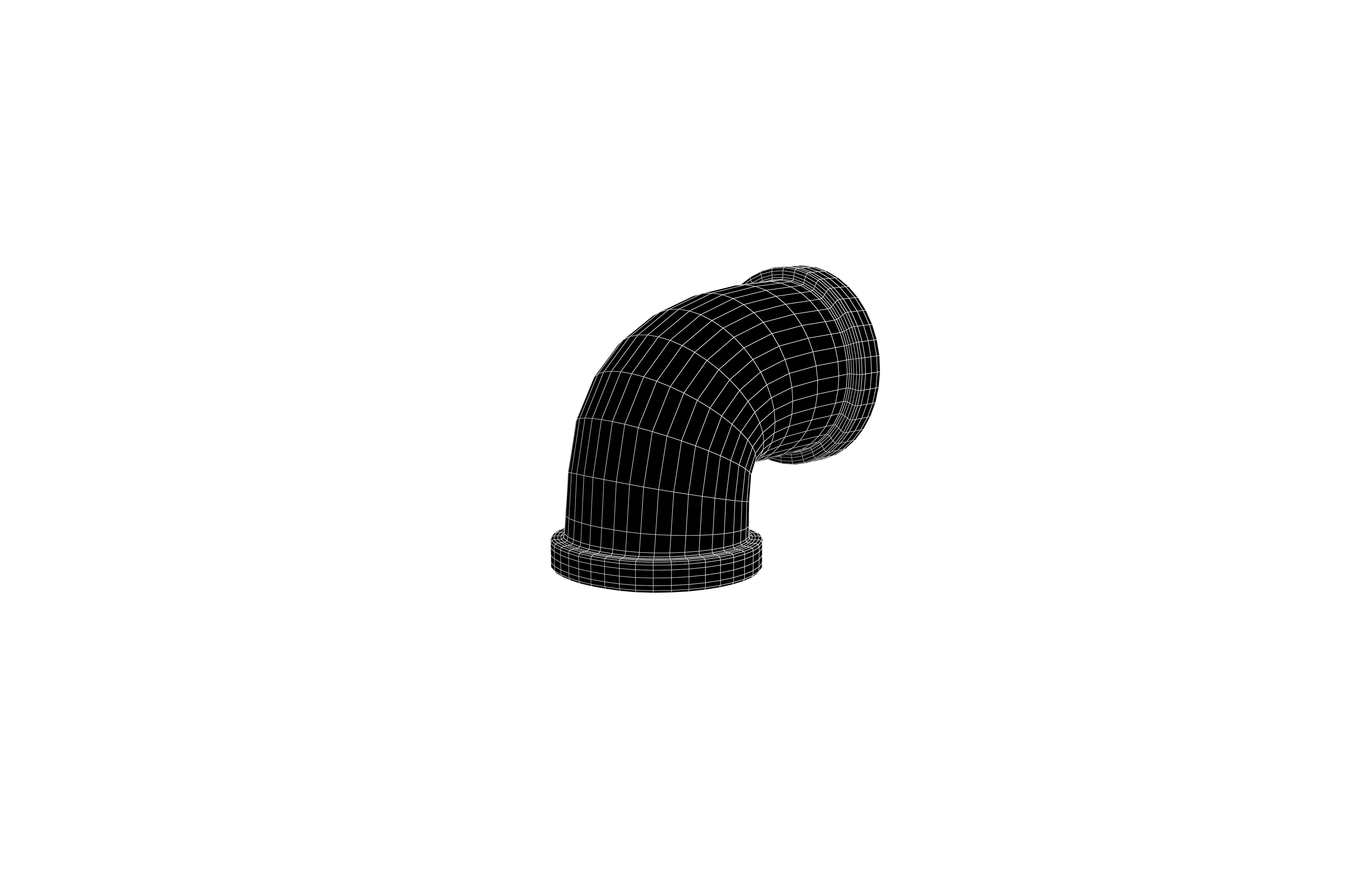Pipe v8 002 Low-poly 3D model_7