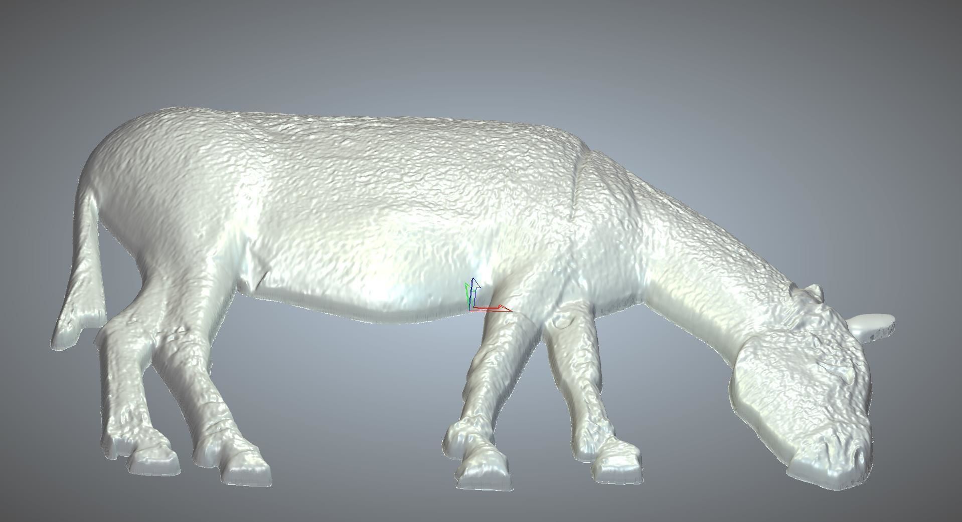 DONKEY golden cow 3D model_33
