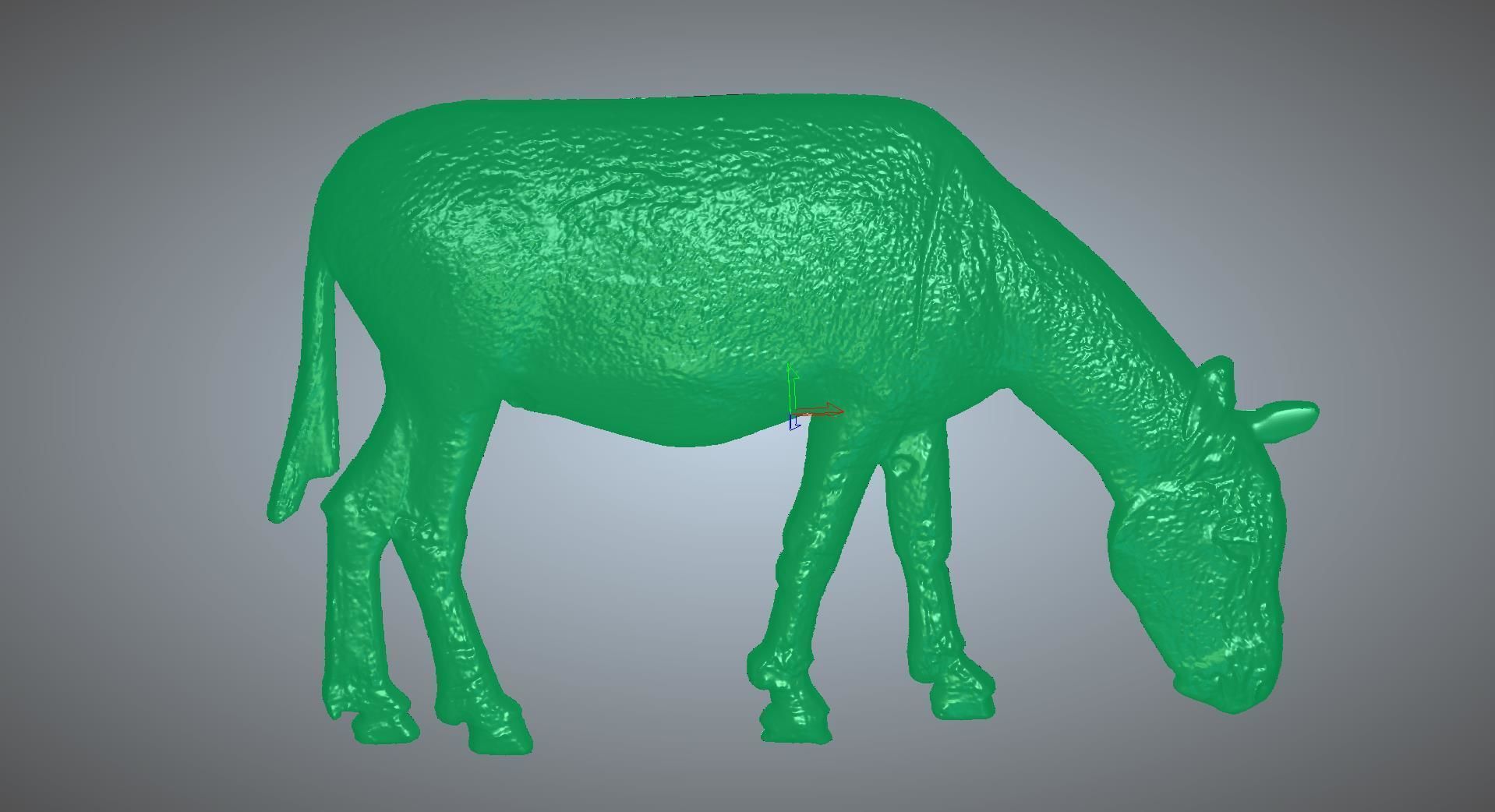 DONKEY golden cow 3D model_31