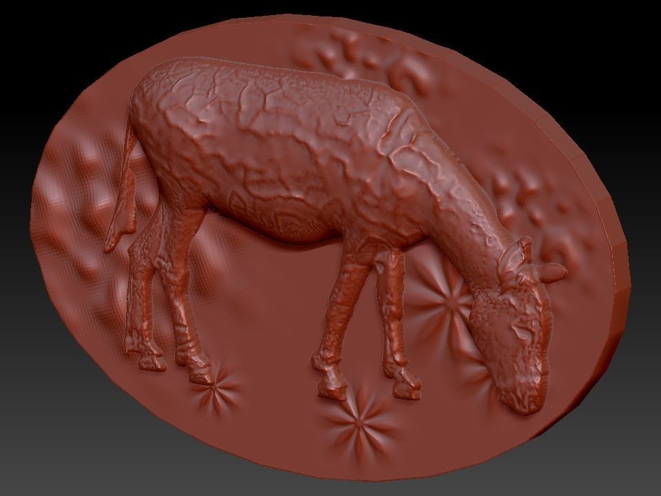 DONKEY golden cow 3D model_9