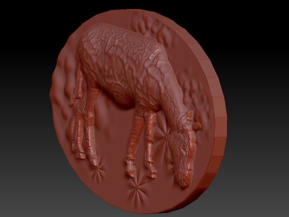 DONKEY golden cow 3D model_14