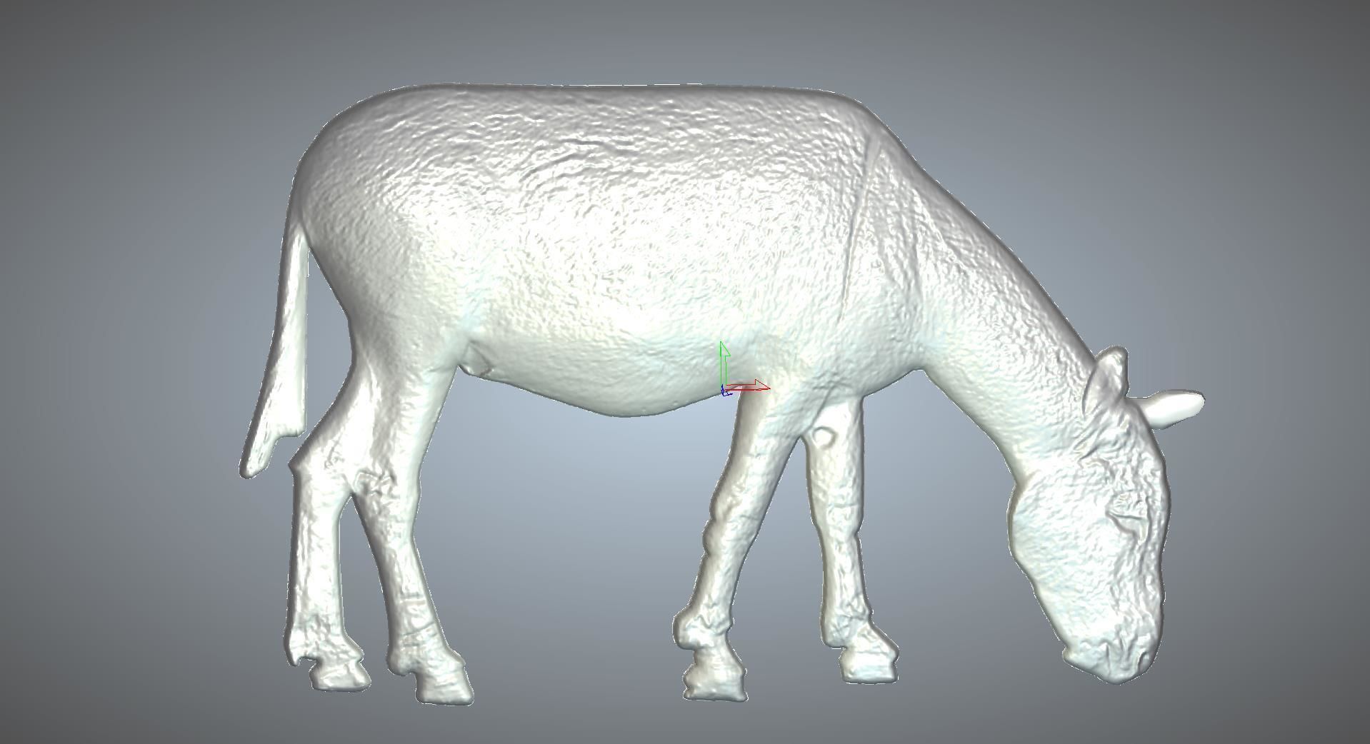 DONKEY golden cow 3D model_19
