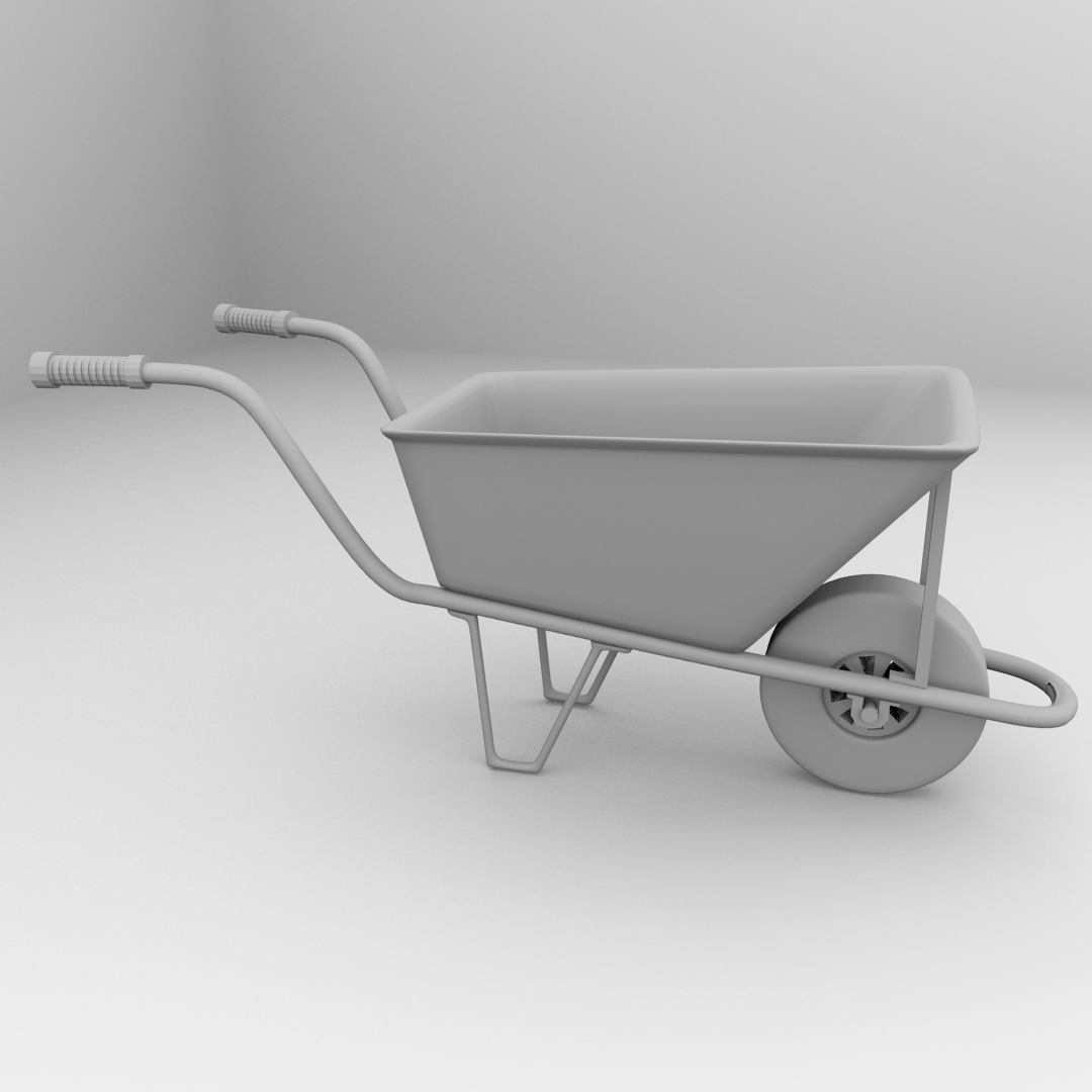 Wheelbarrow - 3D model_3