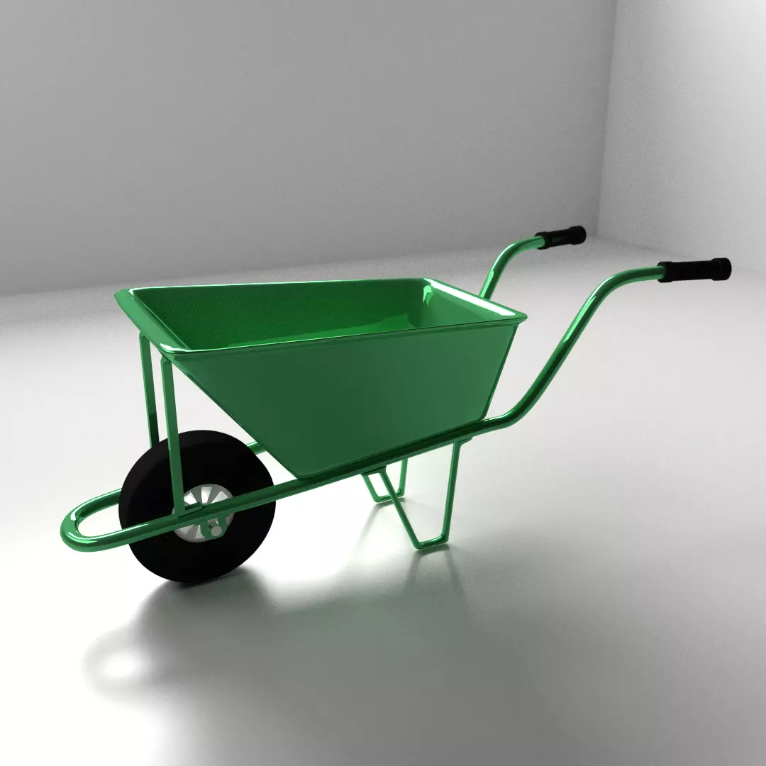 Wheelbarrow - 3D model_0