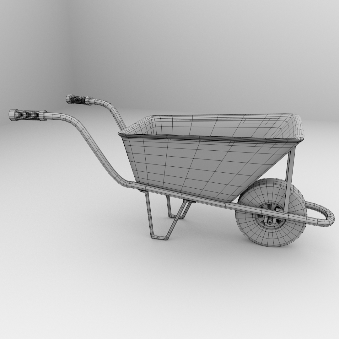 Wheelbarrow - 3D model_4