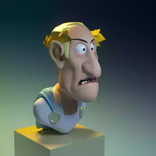 ASTERIX AND OBELIX CESAR BUST