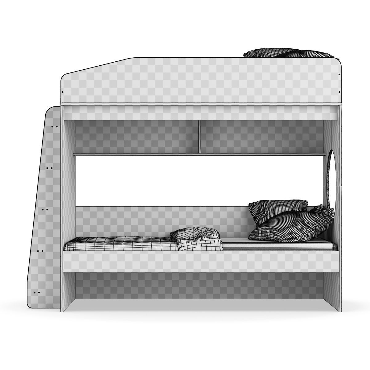 Legenda K10 with LP09 childrens modular bed 3D model_7