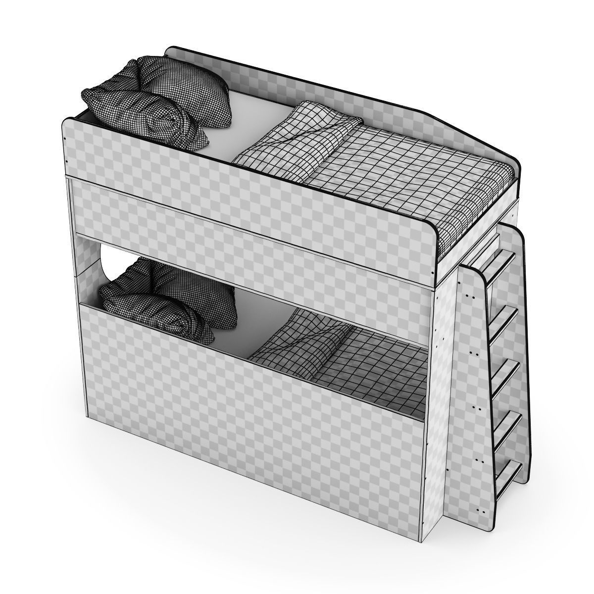 Legenda K10 with LP09 childrens modular bed 3D model_9