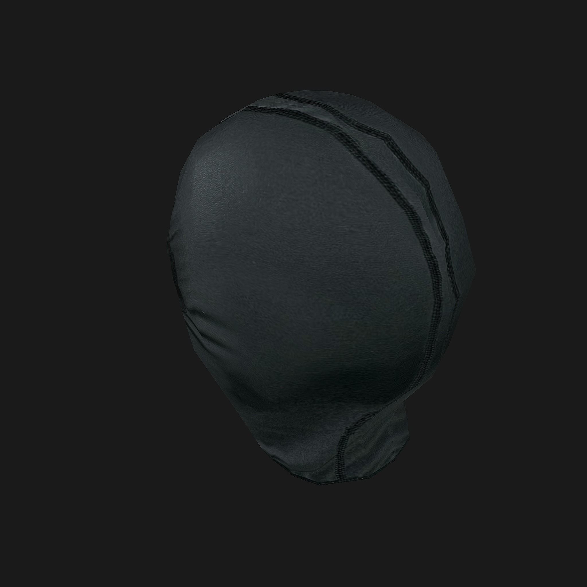 Mask1 neoprene balaclava Low-poly 3D model_5