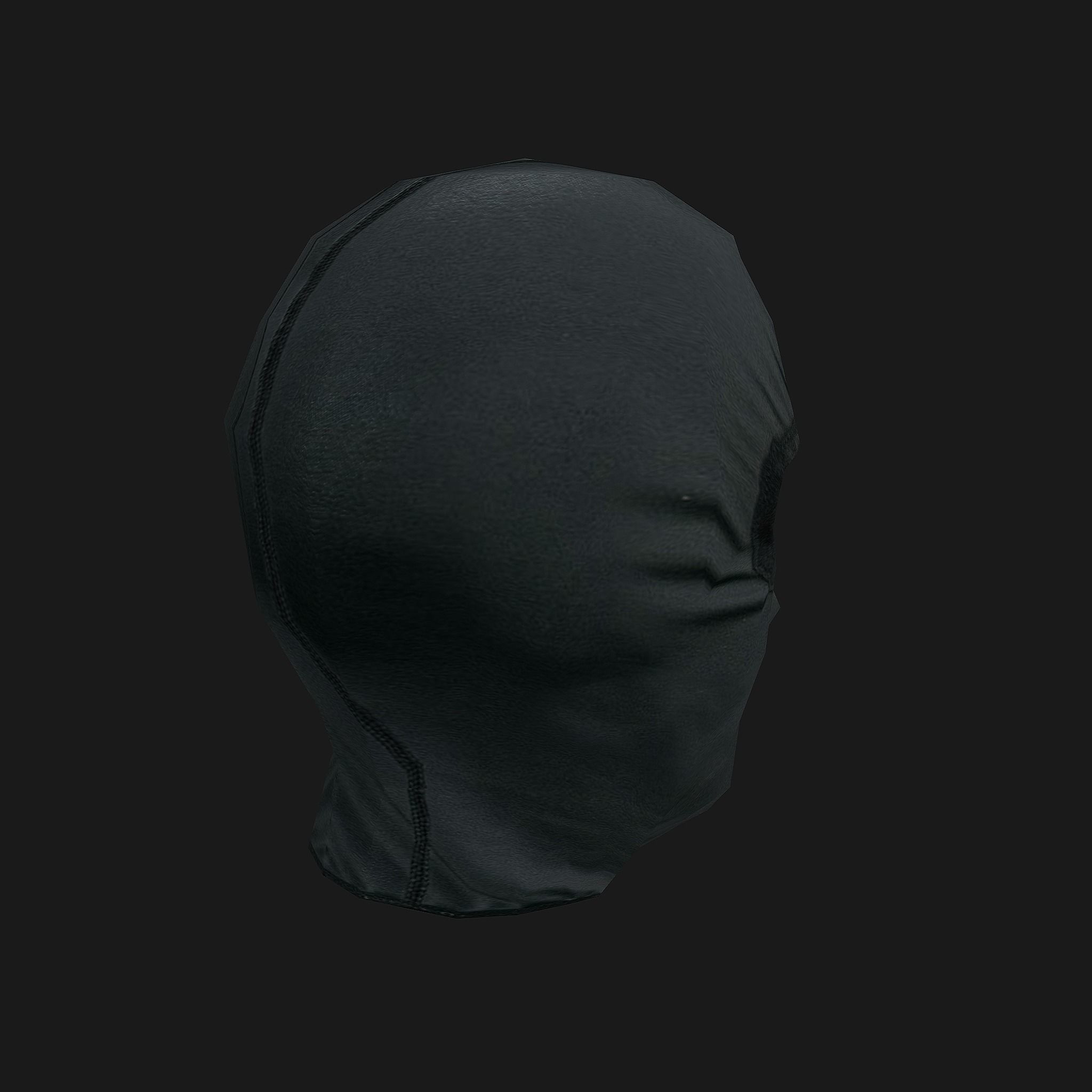 Mask1 neoprene balaclava Low-poly 3D model_4