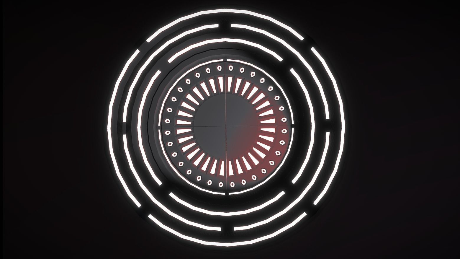 Medium Show Room Low-poly 3D model_3