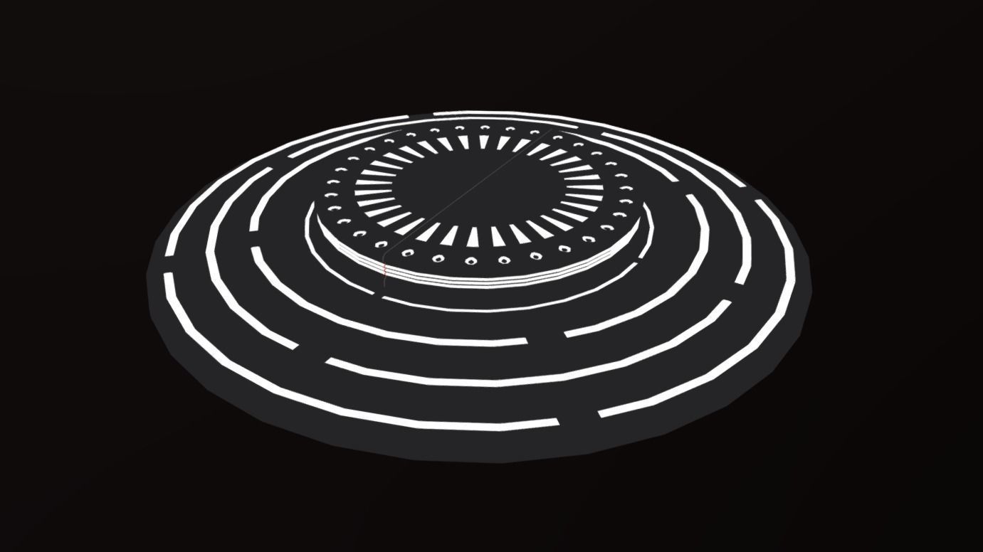 Medium Show Room Low-poly 3D model_1