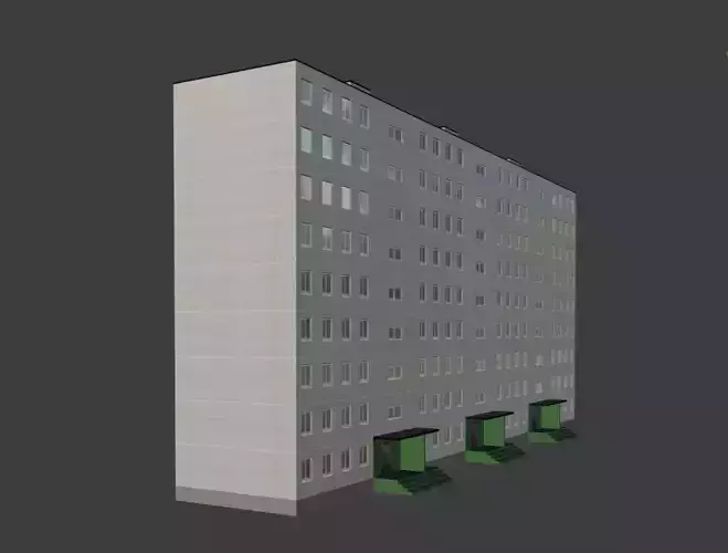 Soviet Building 9 Floors