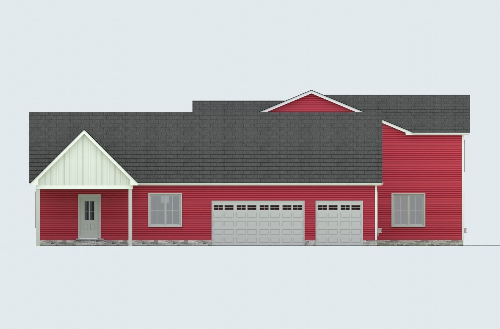 Cape Cod House 20 3D model_3