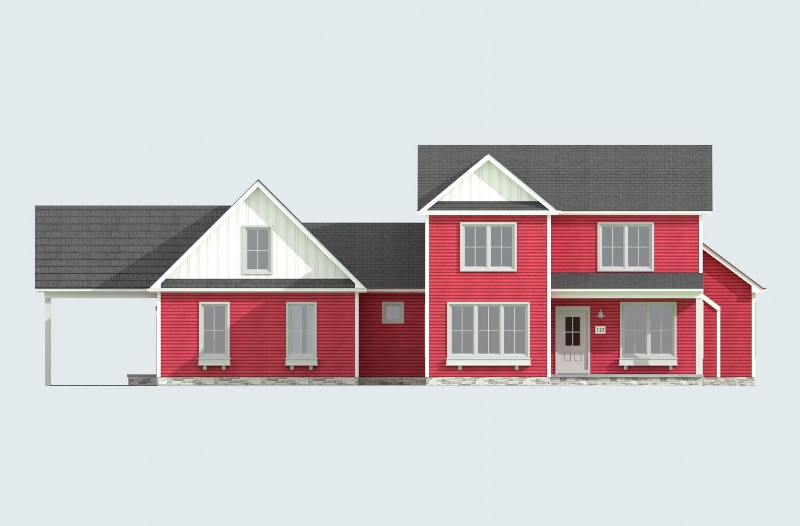 Cape Cod House 20 3D model_6