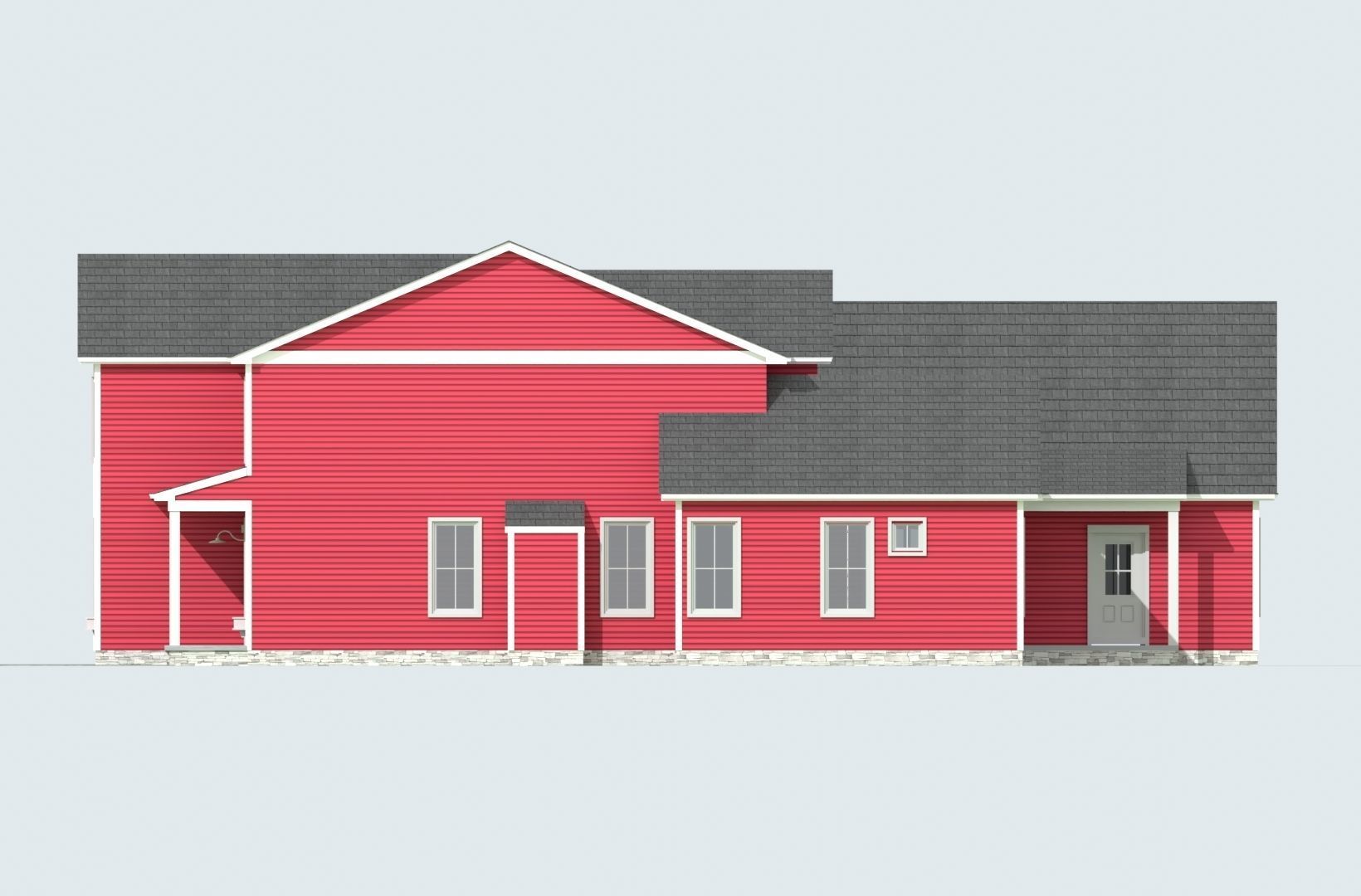 Cape Cod House 20 3D model_4