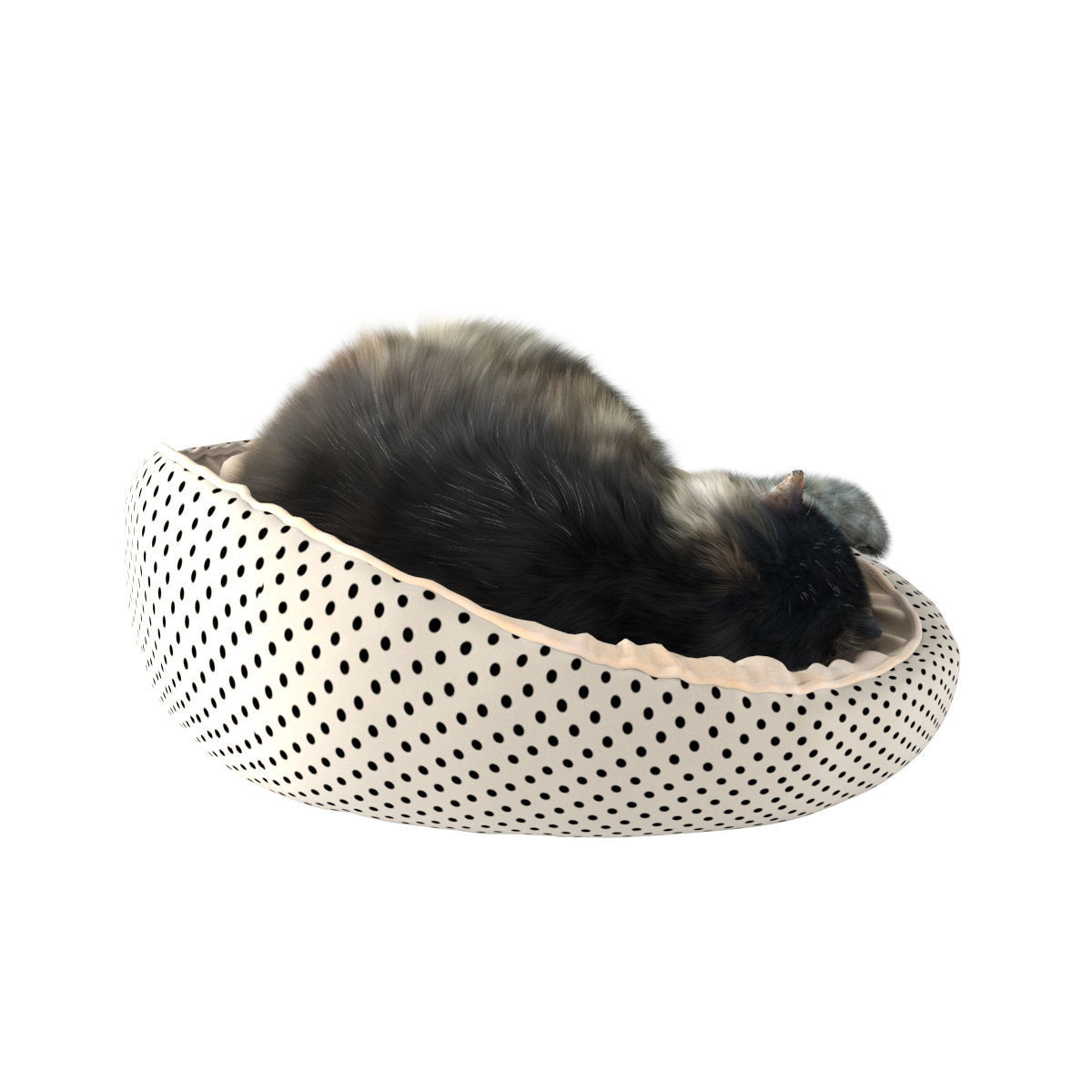 Sleeping Cat 3D model_12