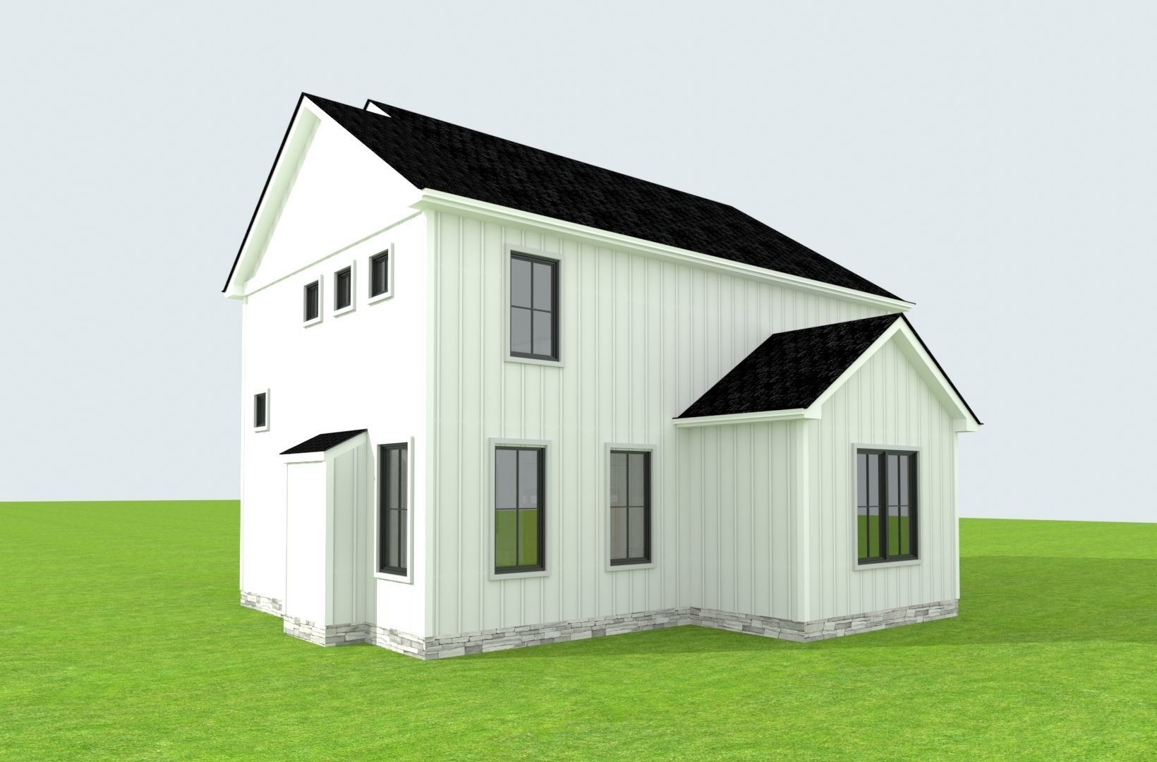 Cape Cod House 21 3D model_2