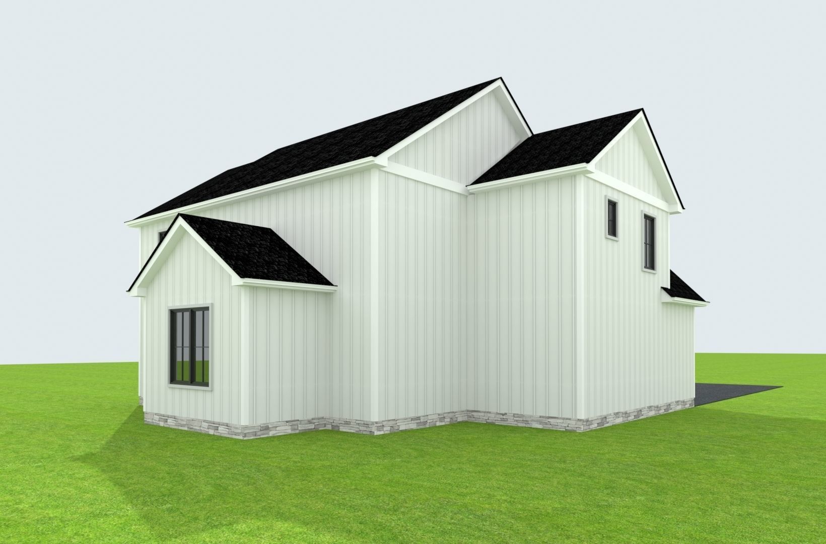 Cape Cod House 21 3D model_7