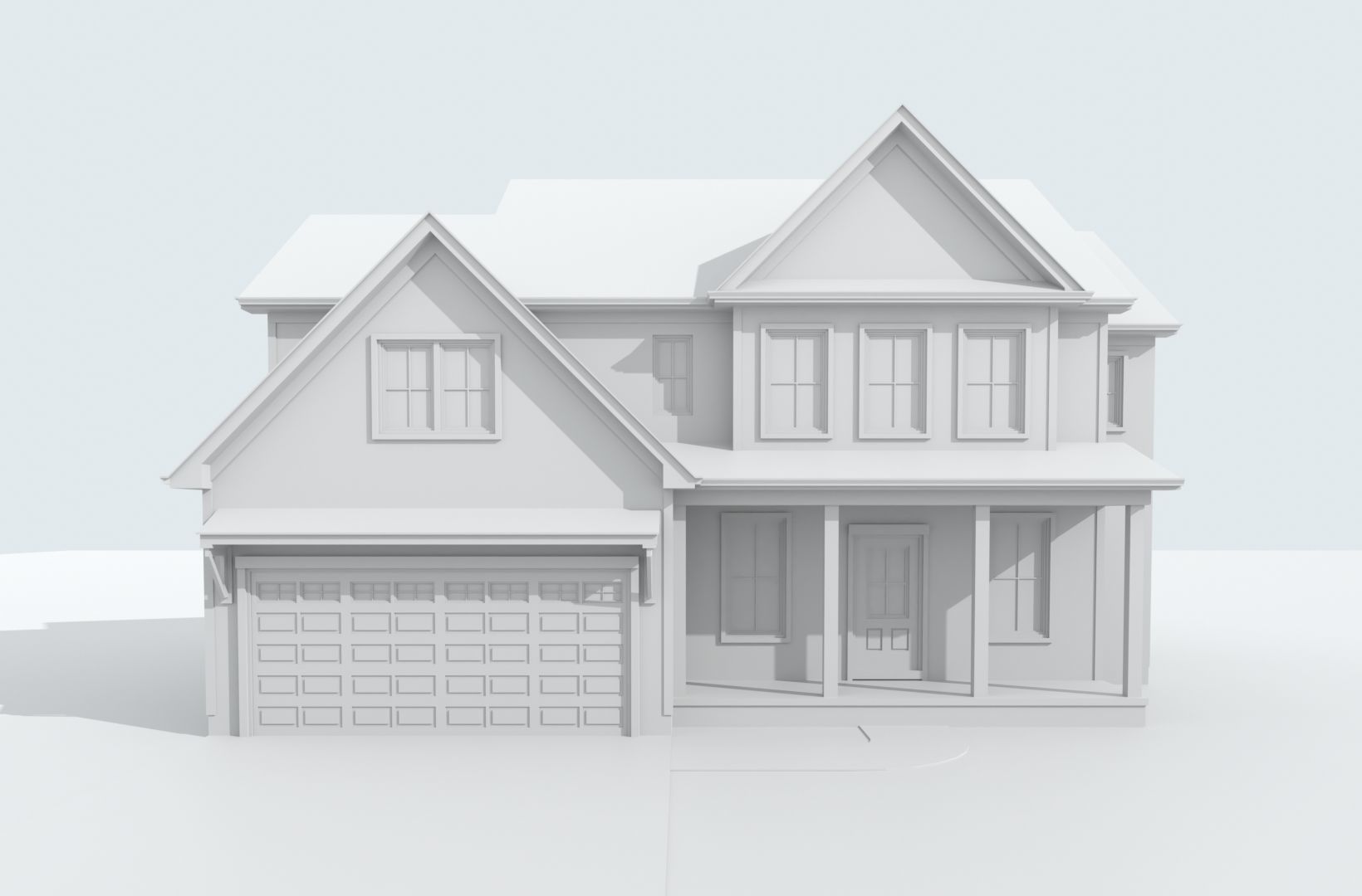 Cape Cod House 21 3D model_9