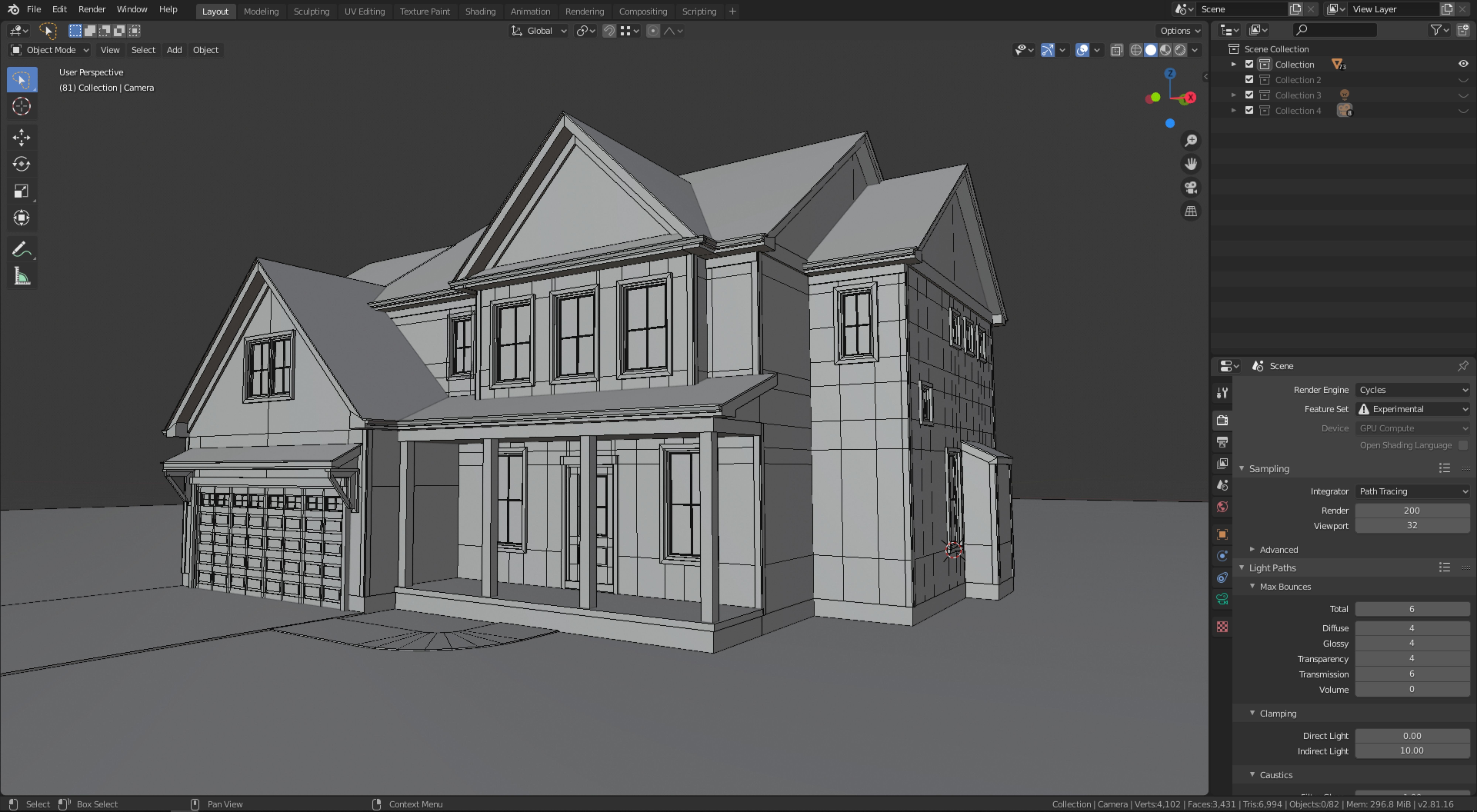 Cape Cod House 21 3D model_8
