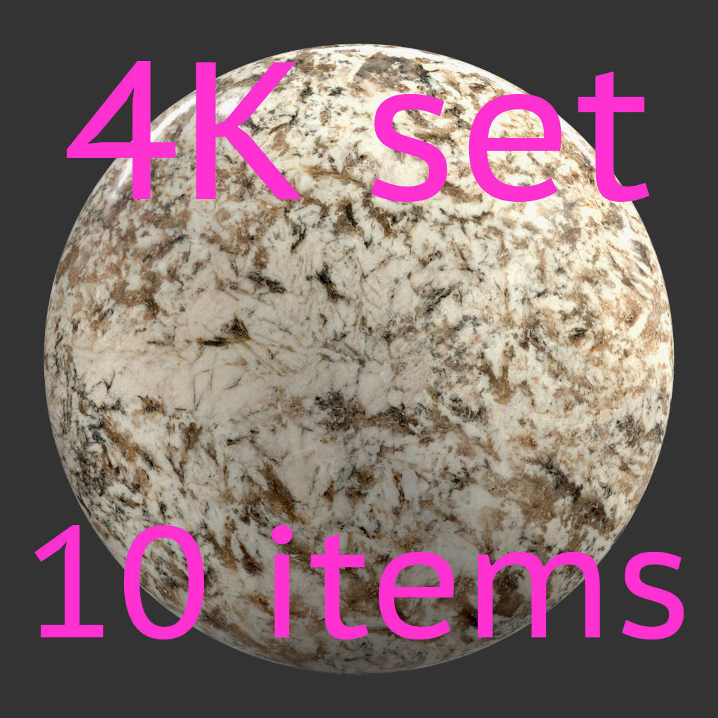 Stone light 4K Texture set 10 items Texture