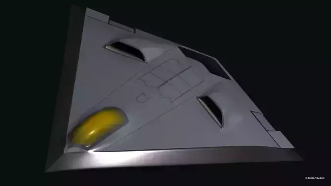 Low Observable UAV Testbed 3D model Low Observable UAV Testbed 3D model