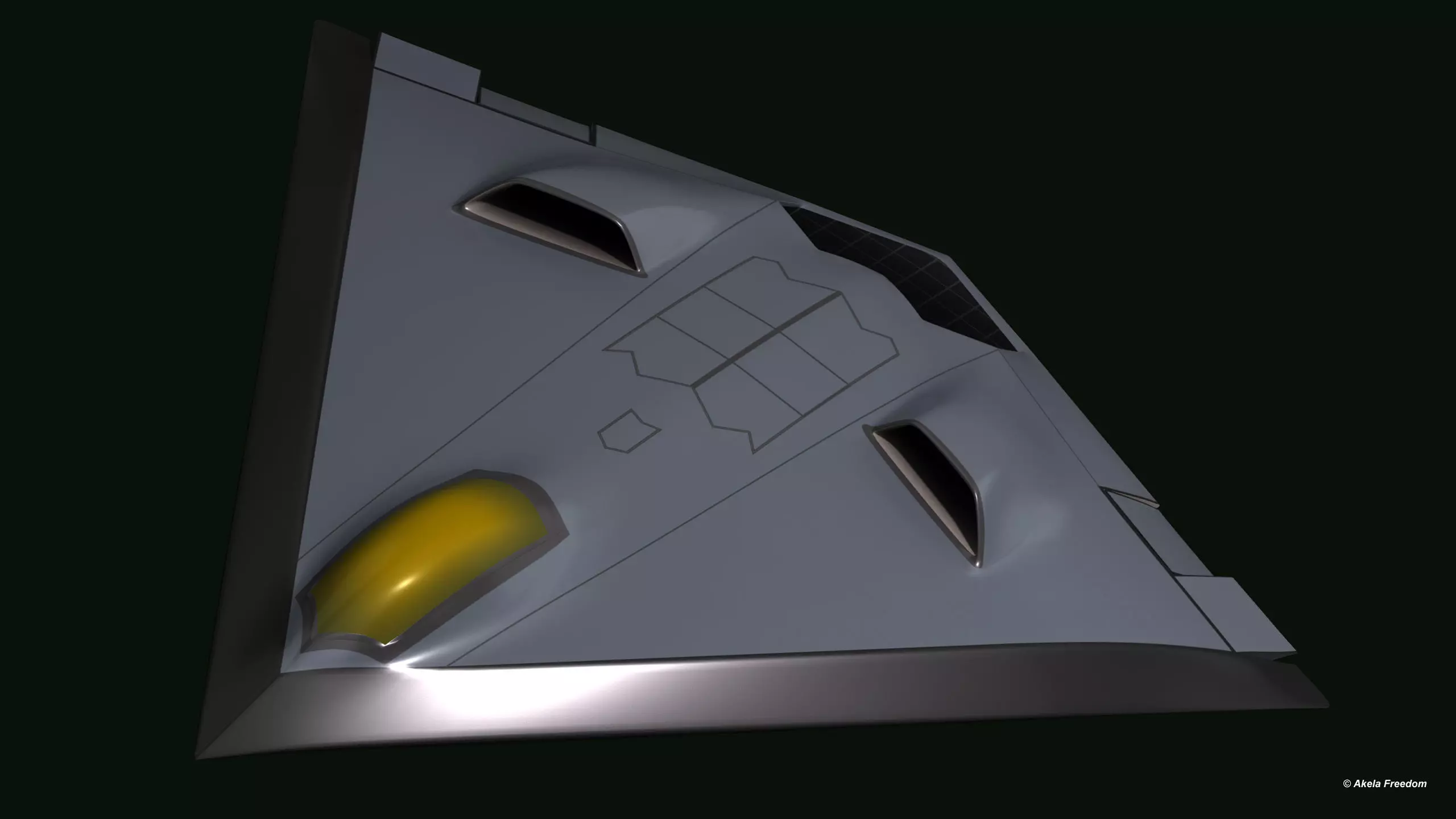 Low Observable UAV Testbed 3D model_0