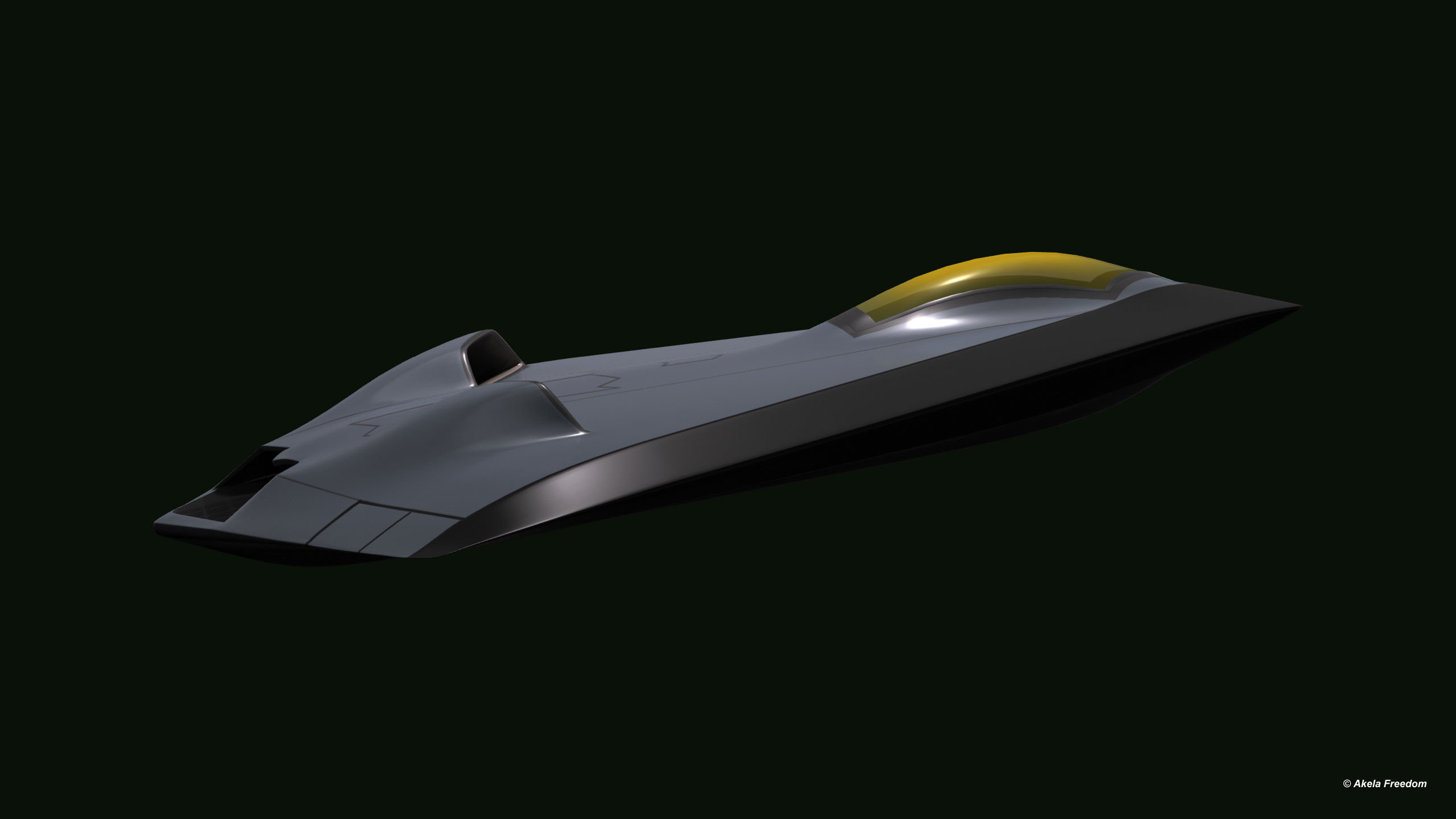 Low Observable UAV Testbed 3D model_4