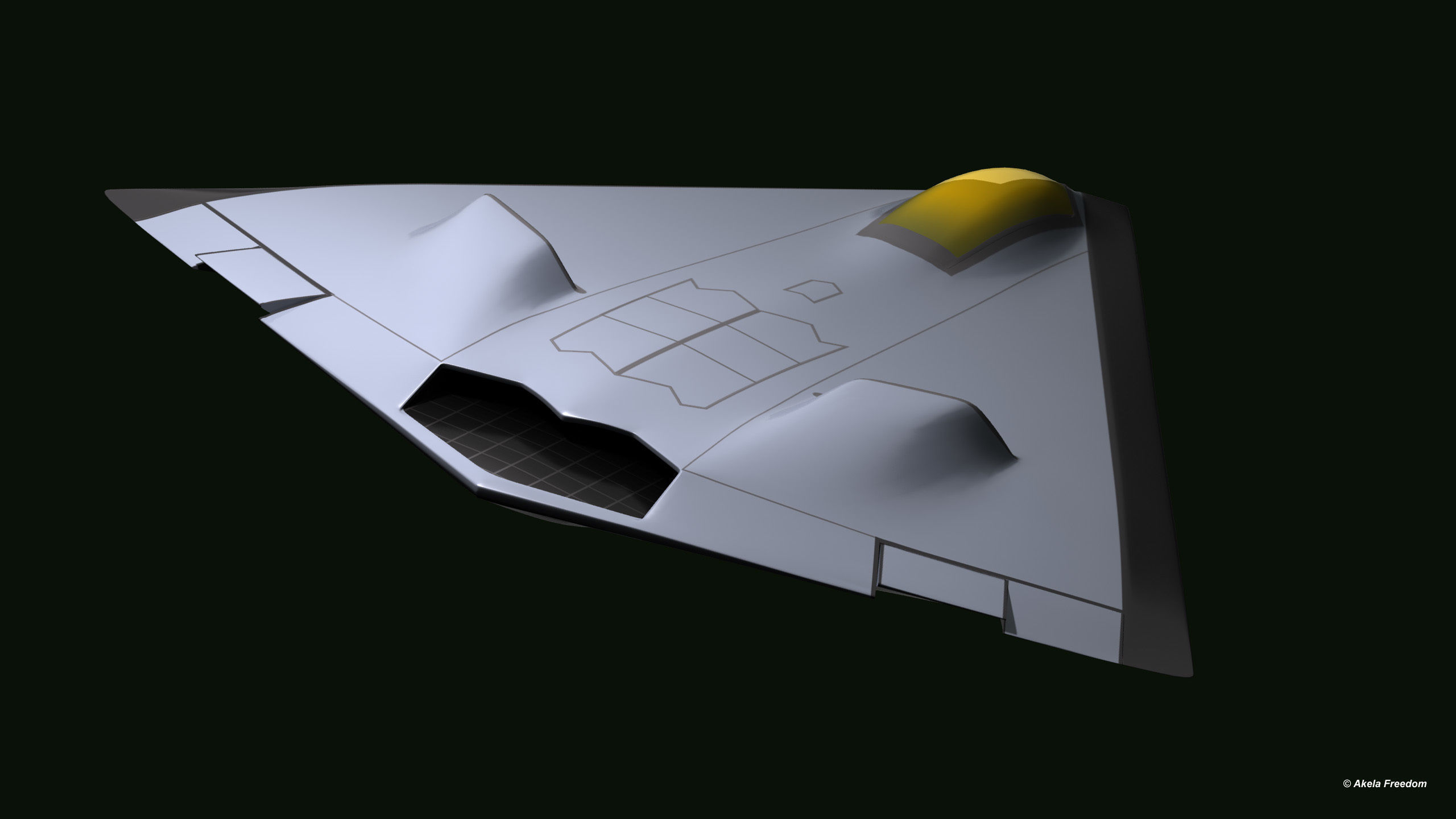 Low Observable UAV Testbed 3D model_3