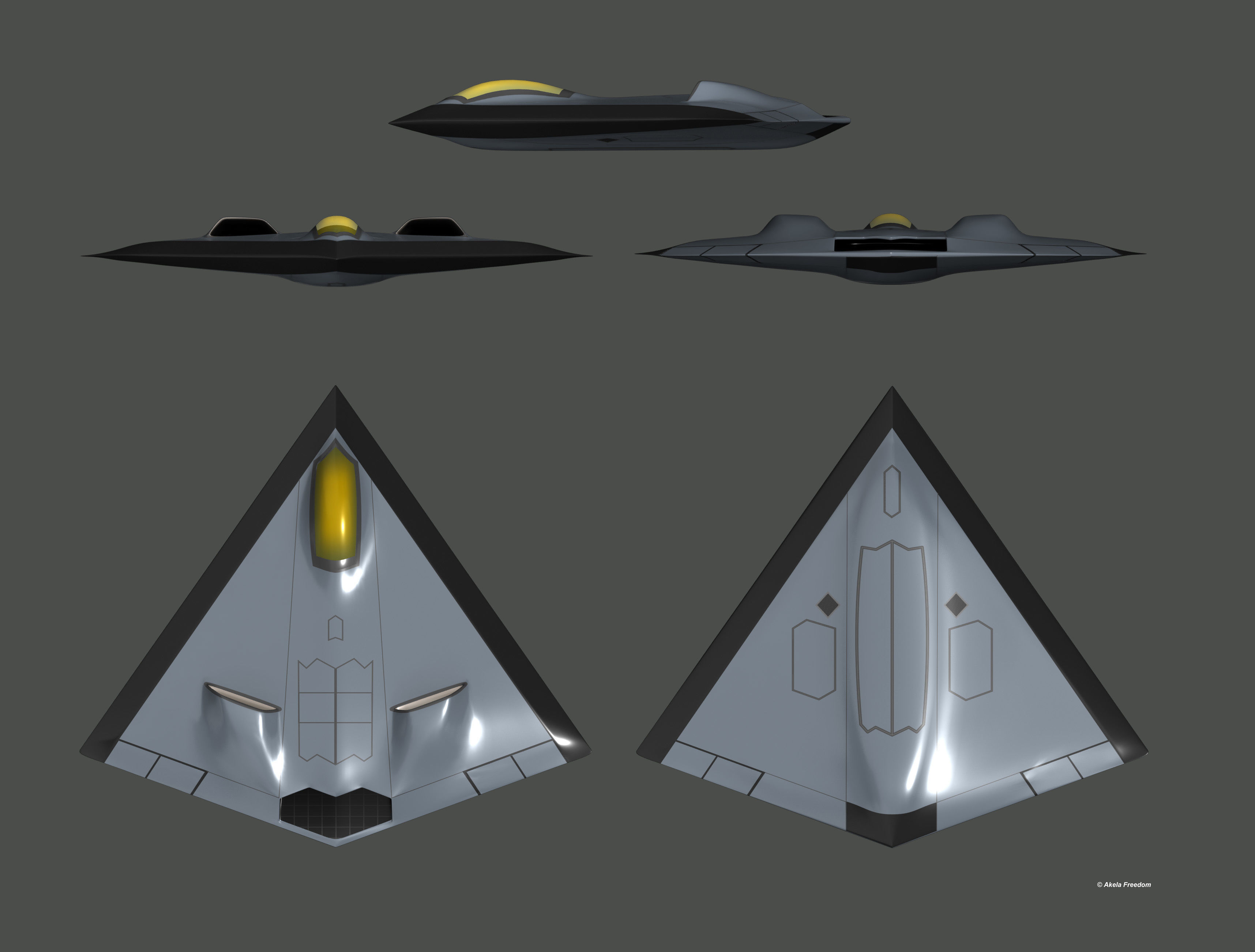 Low Observable UAV Testbed 3D model_6