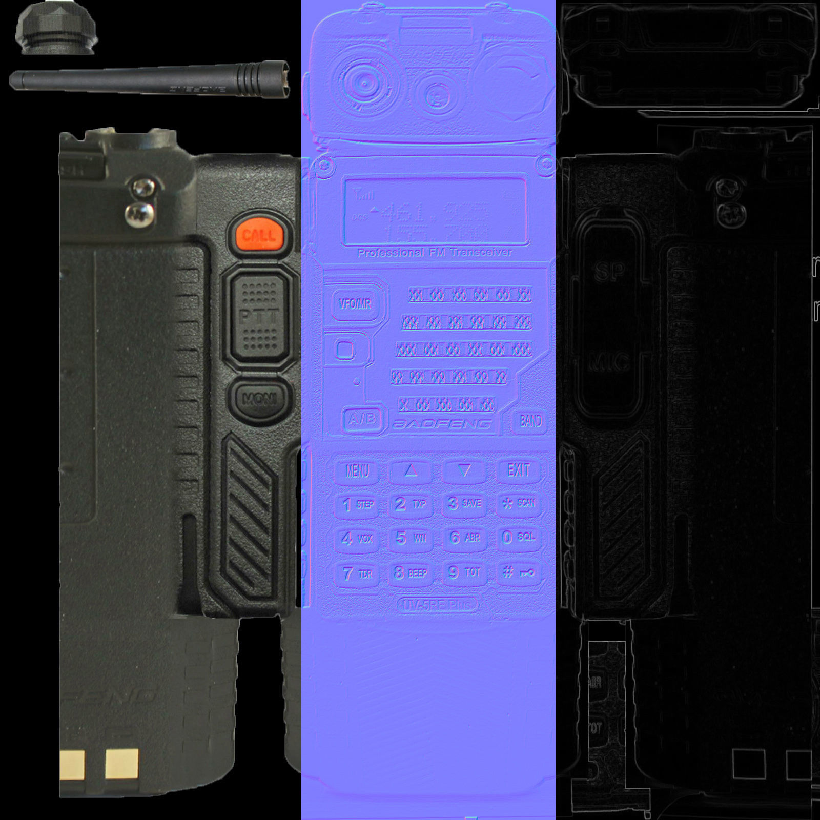 backpack multicam Low-poly 3D model_8