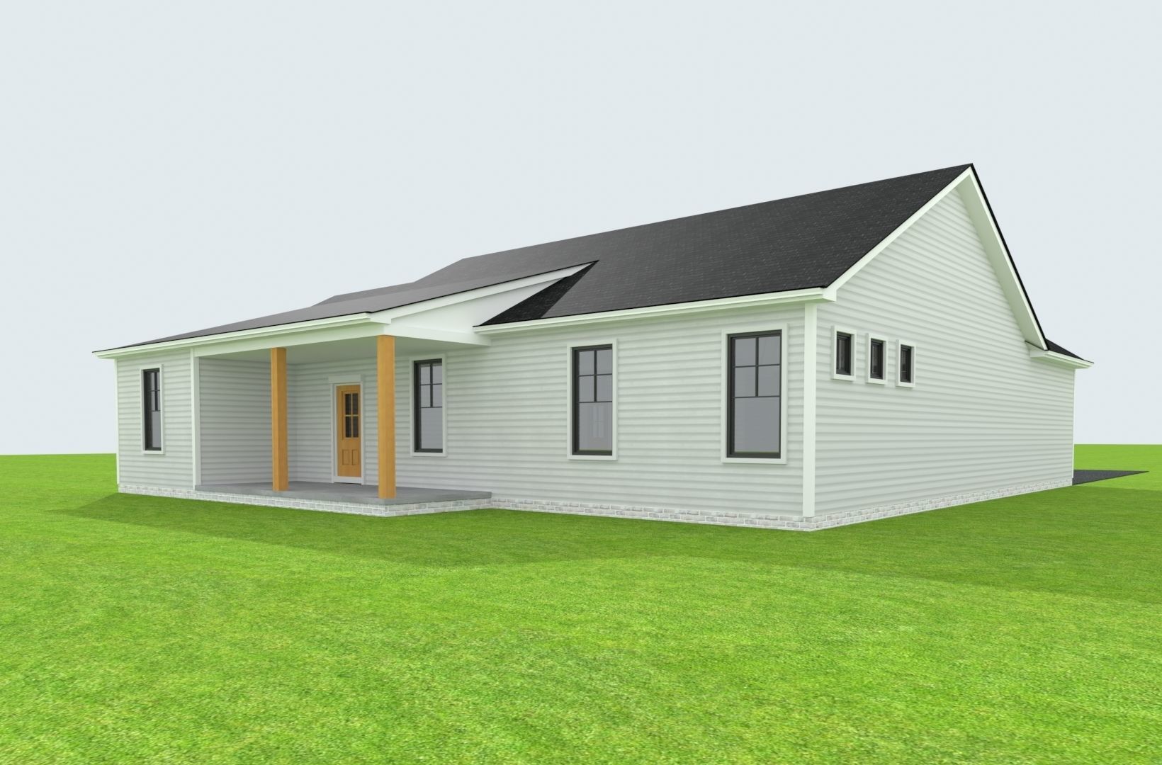 Cape Cod House 22 3D model_7