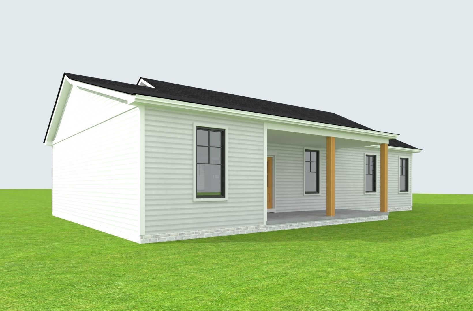 Cape Cod House 22 3D model_2