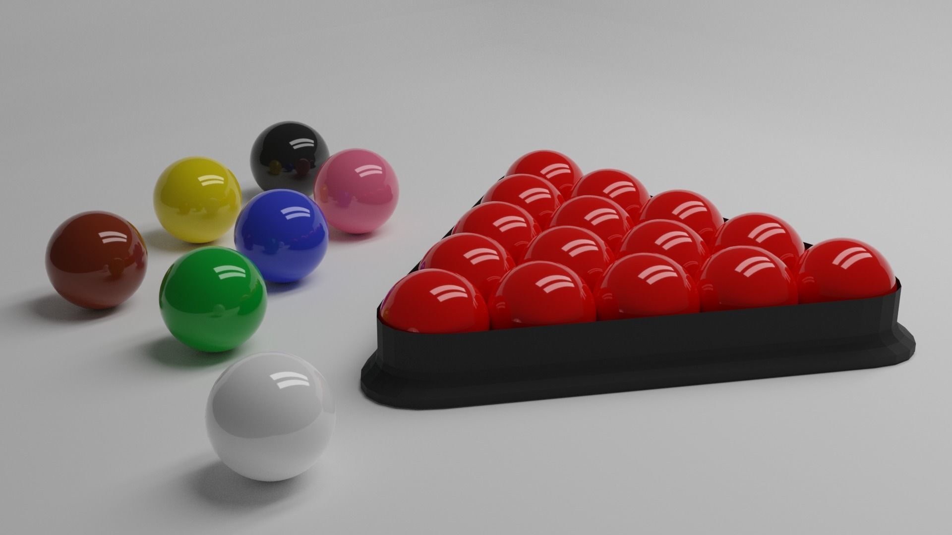 Bolls for playing snooker Free 3D model_0