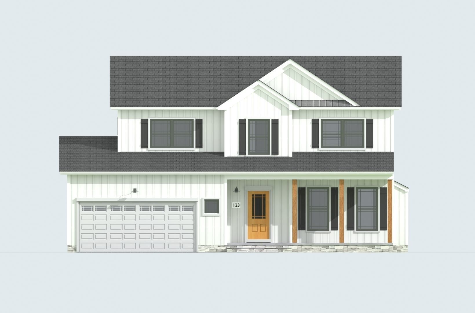 Cape Cod House 23 3D model_6